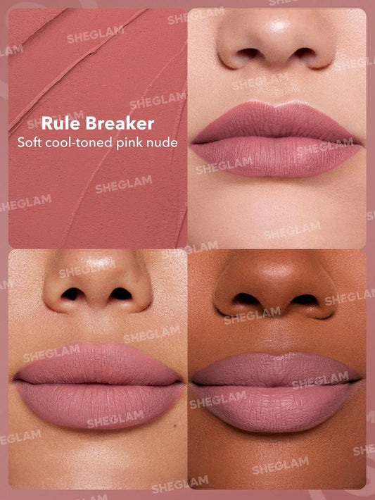 SHEGLAM Dynamatte Boom Long-lasting Matte Lipstick- Rule Breaker 2.7g