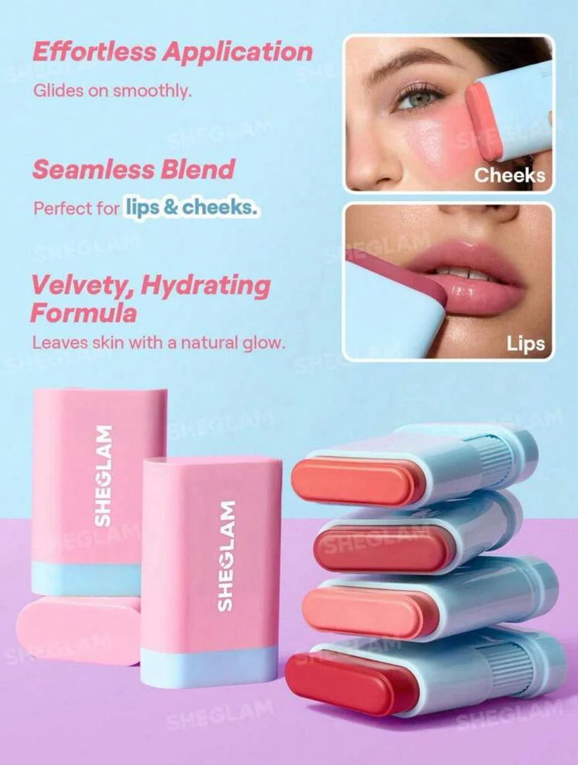 SHEGLAM Glass Glow Blush Stick-Cherry Express 15g