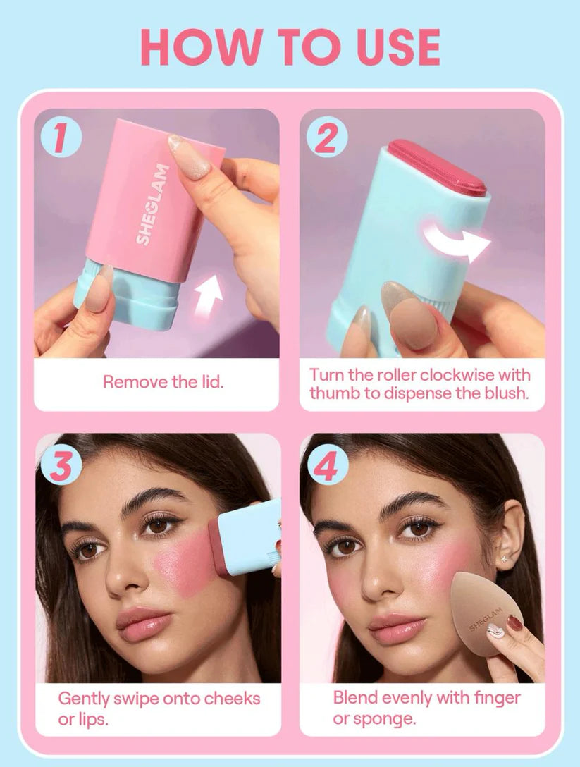 SHEGLAM Glass Glow Blush Stick-Stunner 15g