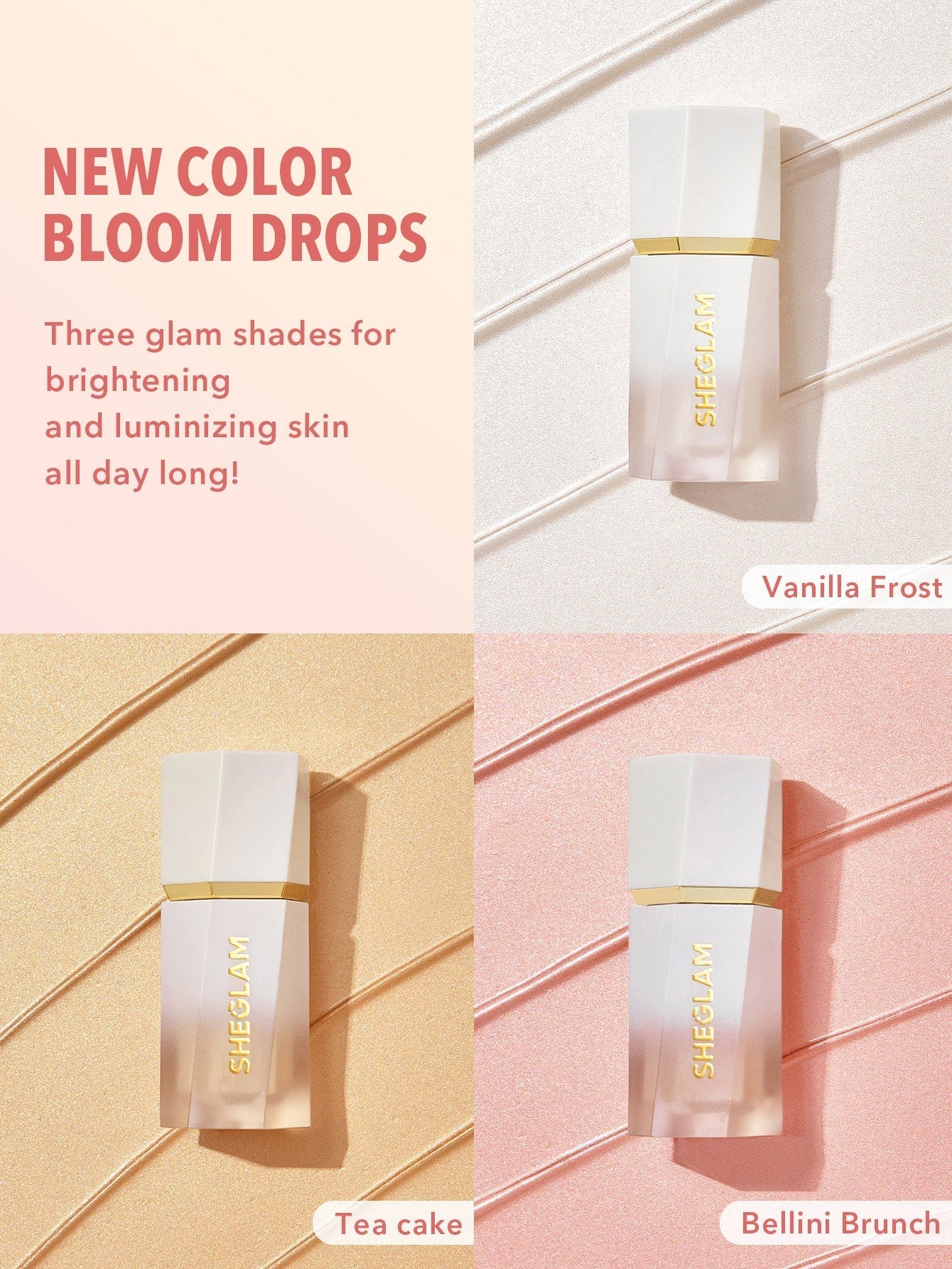 SHEGLAM Glow Bloom Liquid Highlighter- Tea Cake 5.2ml