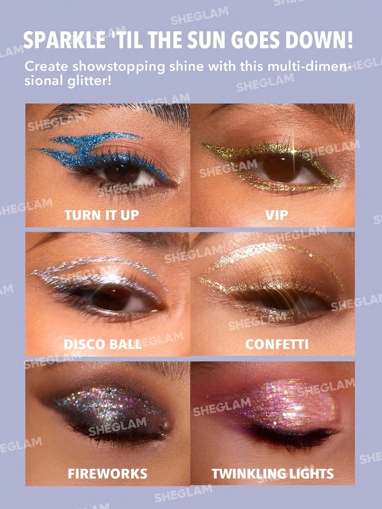 SHEGLAM Insta-Party Glitter Liquid Eyeshadow Liner- Turn it Up