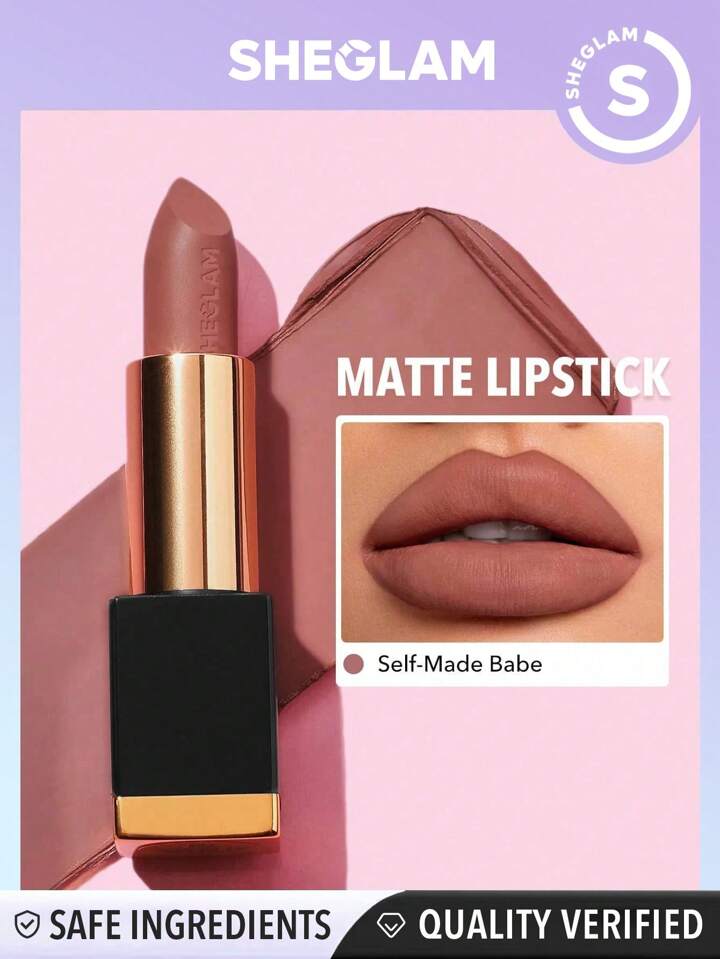 SHEGLAM Matte Allure Lipstick- Self Made Babe