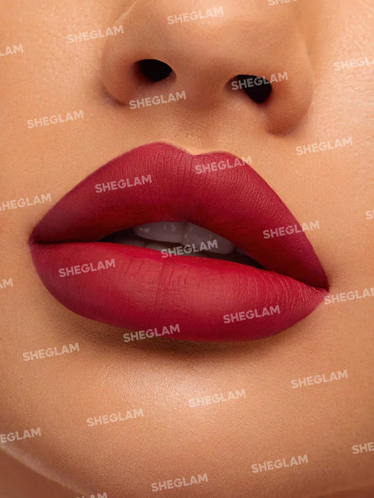SHEGLAM Matte Allure Liquid Lipstick- Crimson