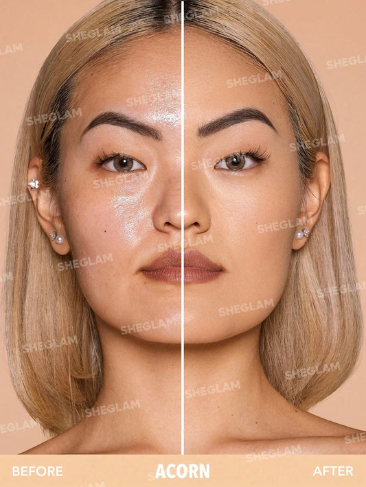 SHEGLAM Skin-Focus High Coverage Powder Foundation-Acorn 11g