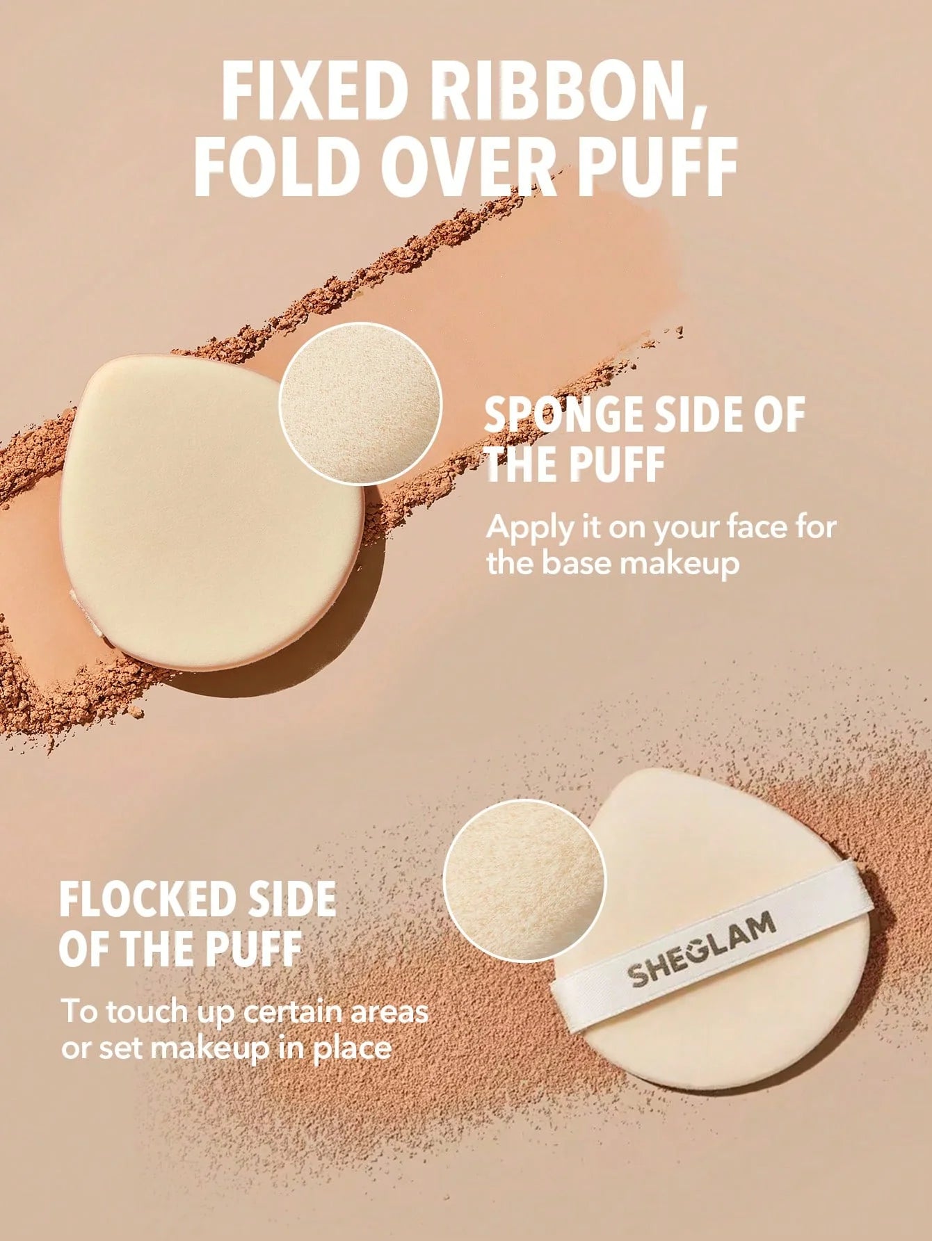 SHEGLAM Skin-Focus High Coverage Powder Foundation-Sand 11g