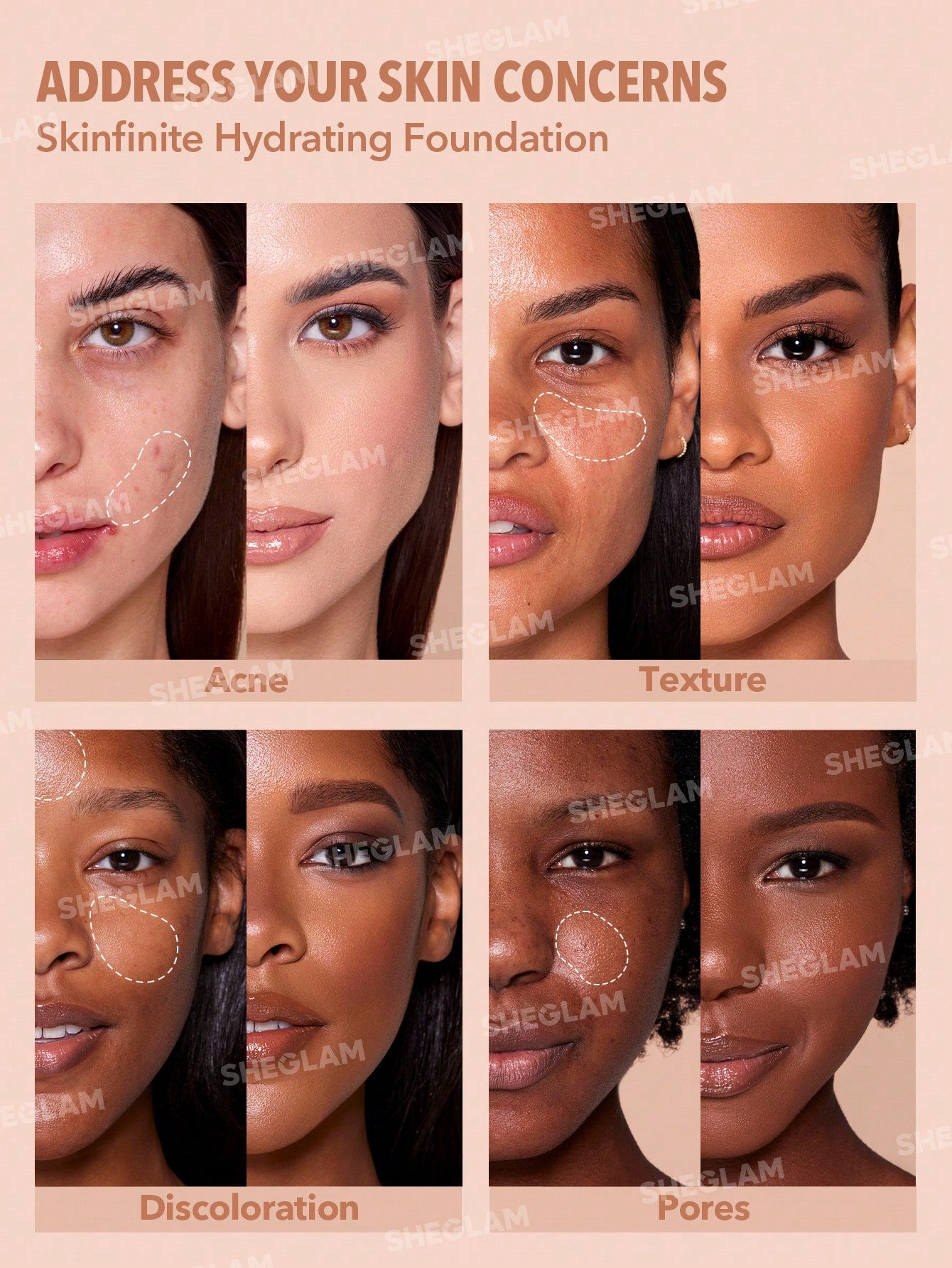 SHEGLAM Skinfinite Hydrating Foundation- Bamboo 30ml