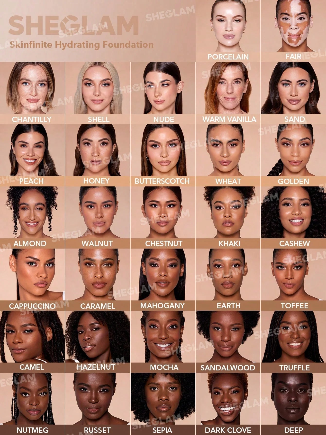 SHEGLAM Skinfinite Hydrating Foundation- Peach 30ml