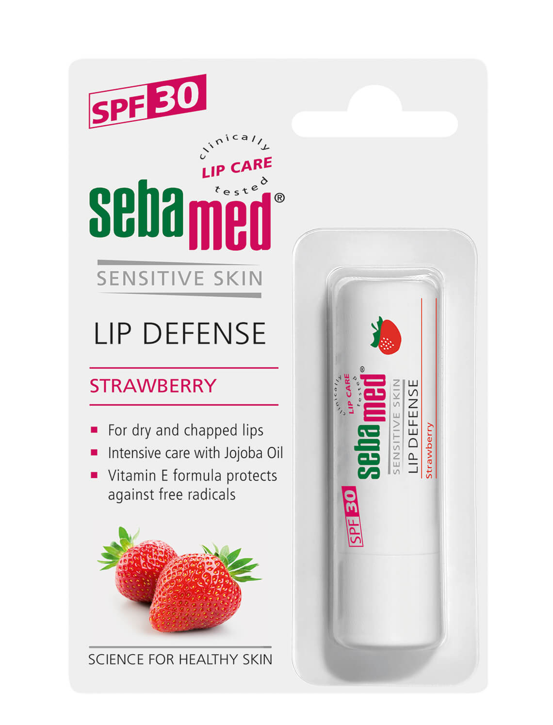 Sebamed Lip Defense Strawberry 4.8g