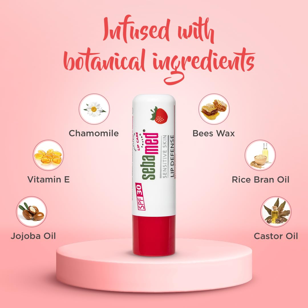 Sebamed Lip Defense Strawberry 4.8g