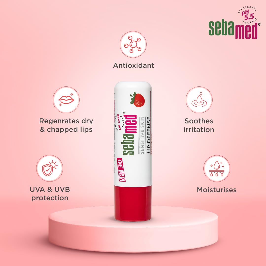 Sebamed Lip Defense Strawberry 4.8g