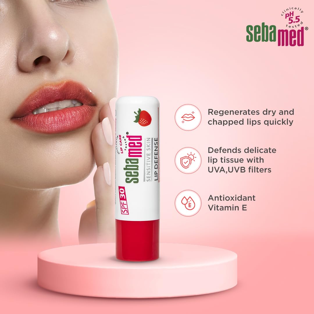 Sebamed Lip Defense Strawberry 4.8g