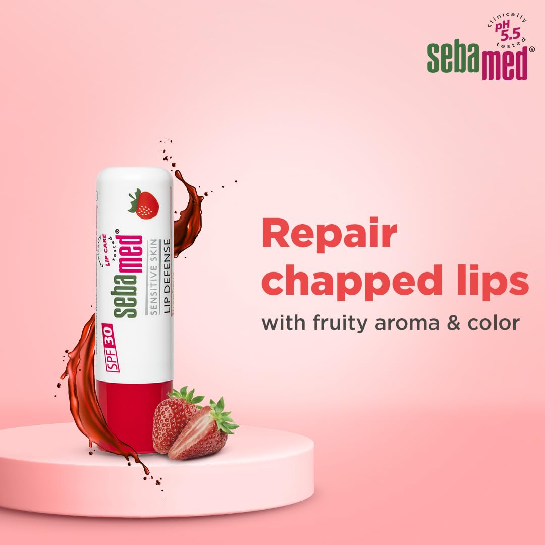 Sebamed Lip Defense Strawberry 4.8g
