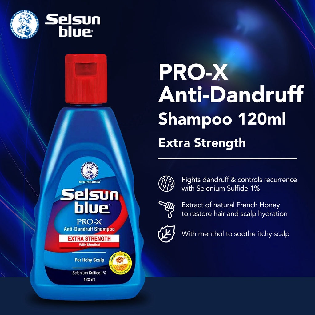 Selsun Blue Pro-X Extra Strength Anti Dandruff Shampoo 120ml