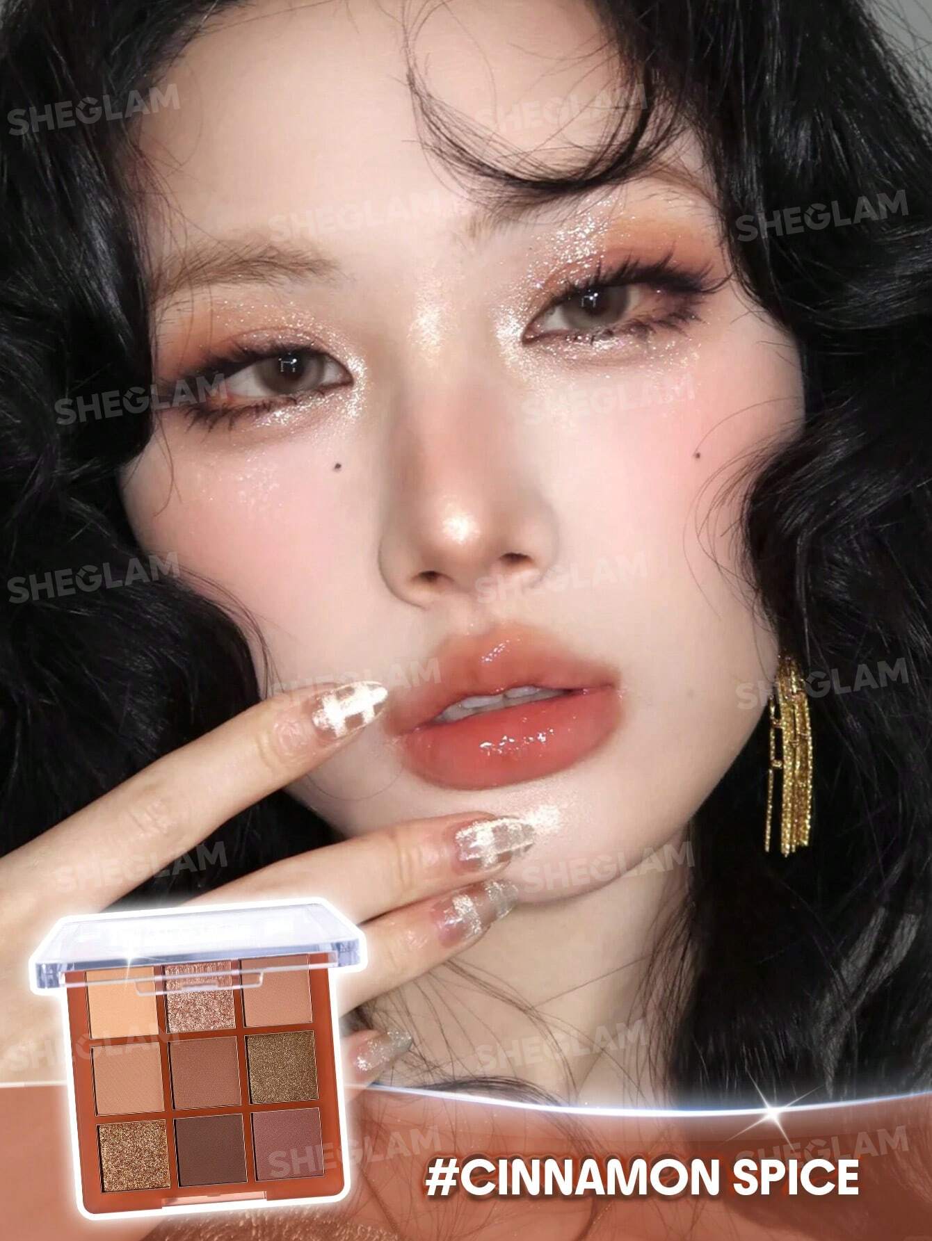 Sheglam 9-Pan Eyeshadow Palette- Cinnamon Spice