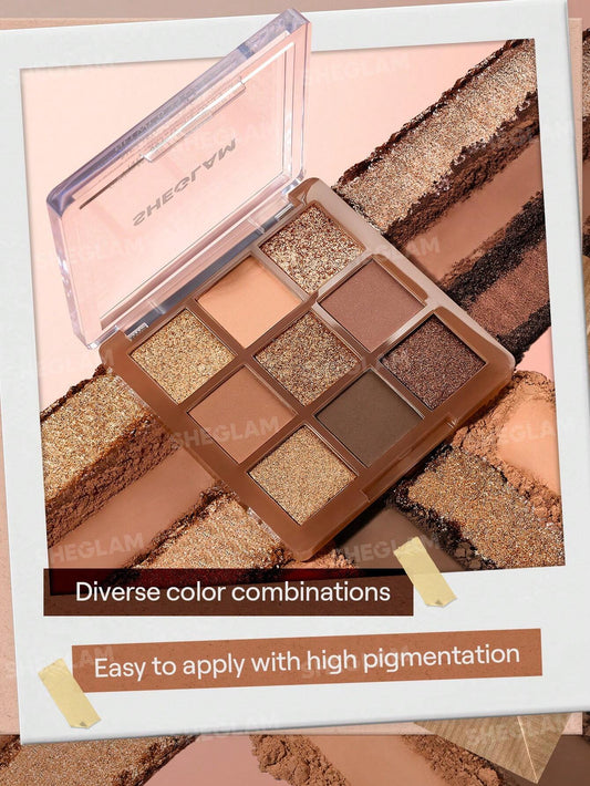 Sheglam 9-Pan Eyeshadow Palette- Golden Mirage