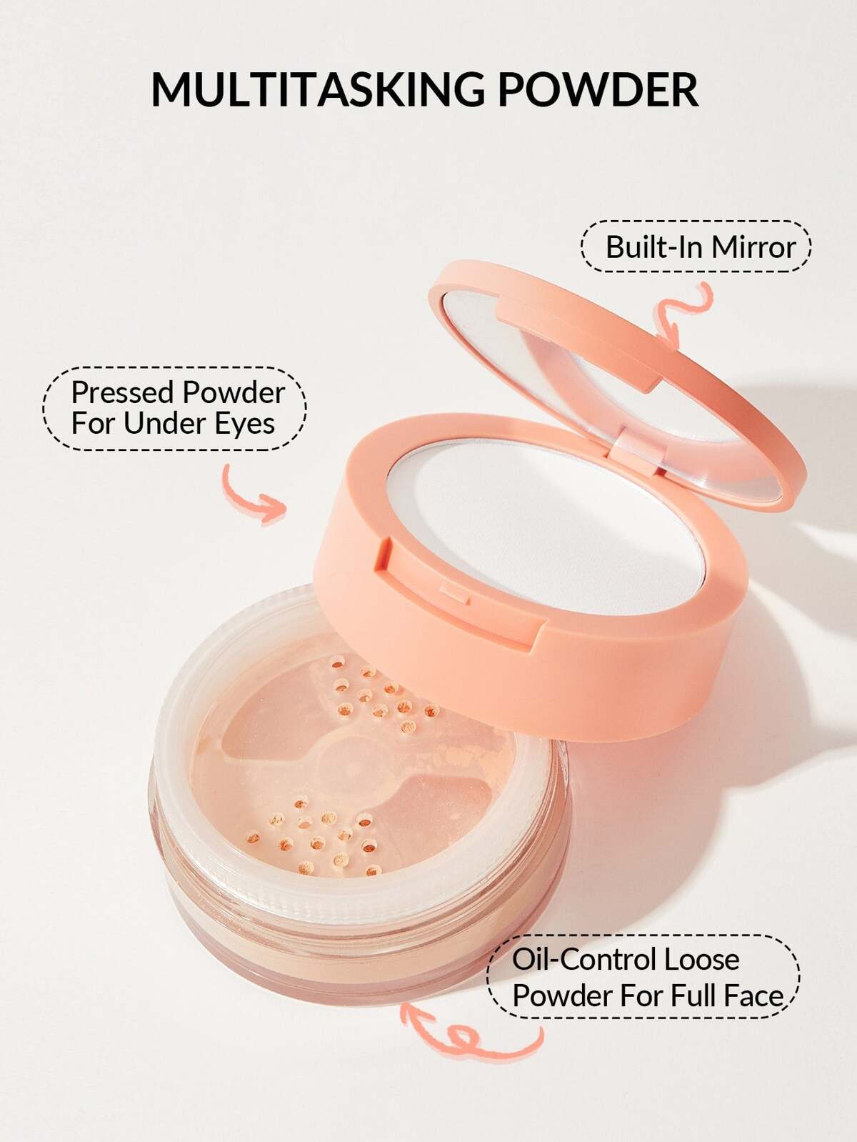 Sheglam Insta-ready Face & Under Eye Setting Powder Duo- Natural Linen