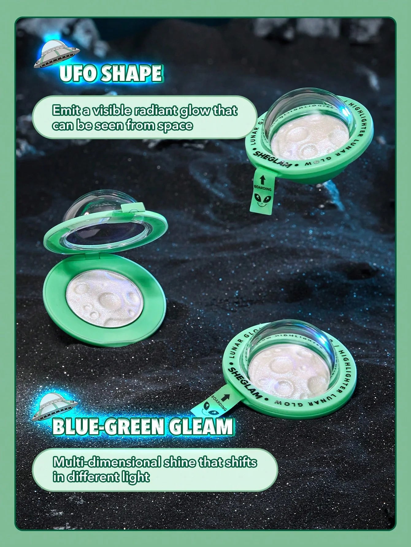 Sheglam Lunar Glow Highlighter- Silver