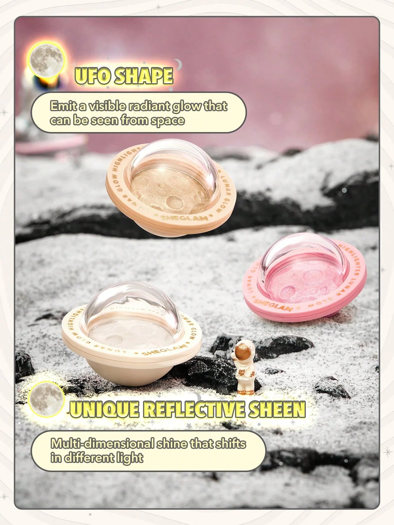 Sheglam Lunar Glow Highlighter- Tea Cake 5g
