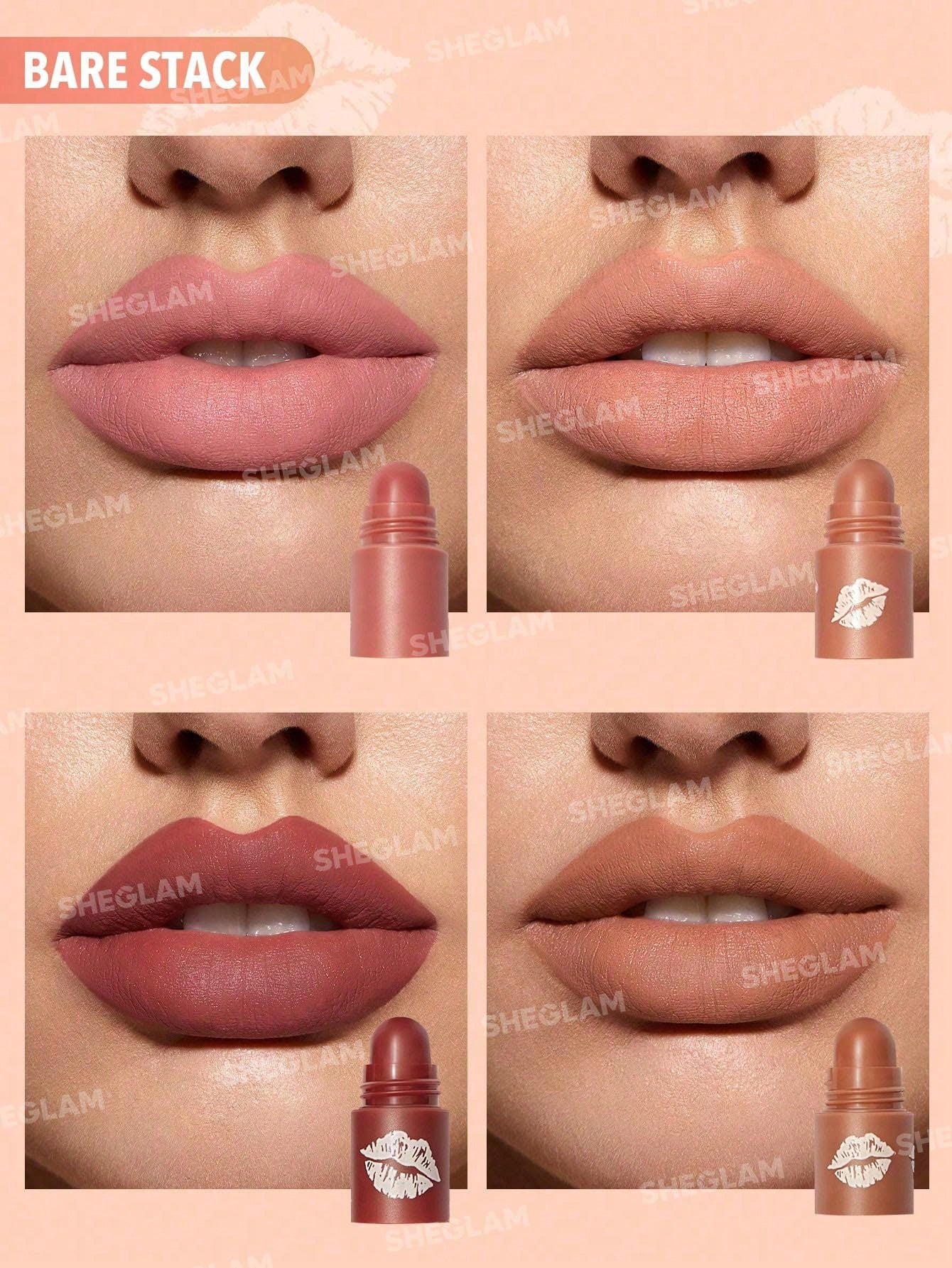 Sheglam Mega Lip Stacks- Bare Stack