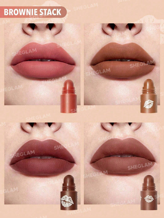 Sheglam Mega Lip Stacks- Brownie Stack