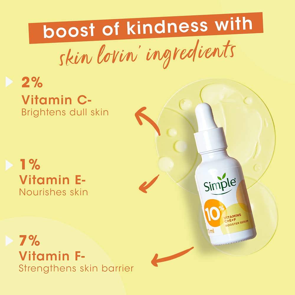 Simple Booster Serum 10% Vitamin C+E+F 30ml