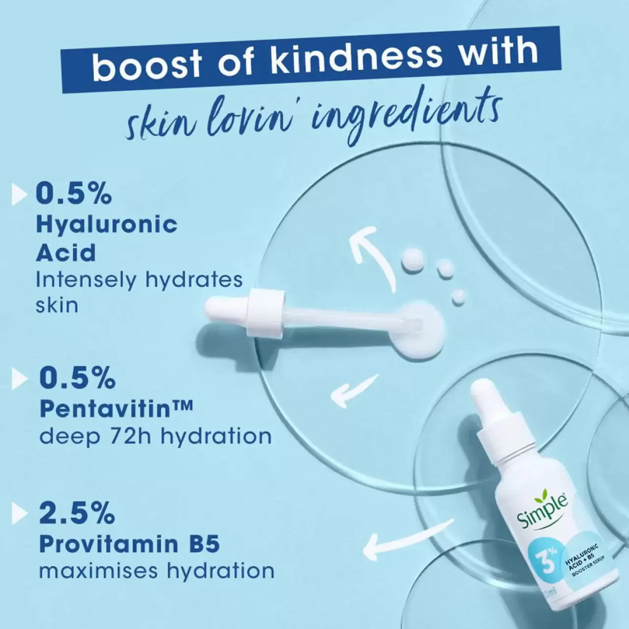 Simple Booster Serum 3% Hyaluronic Acid & B5 30ml