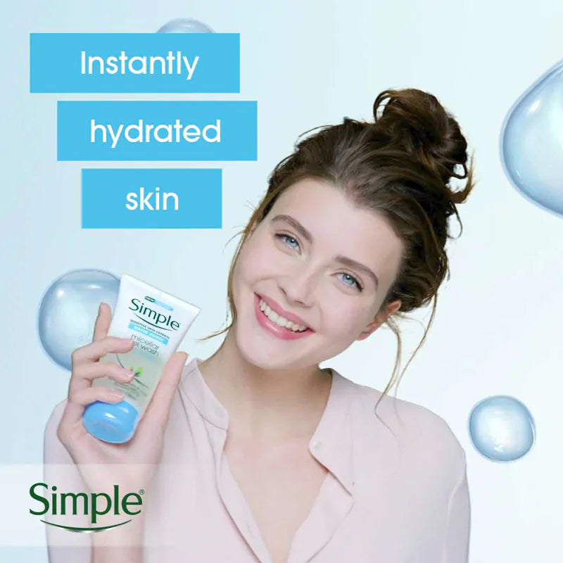 Simple Water Boost Micellar Facial Gel Wash 150ml