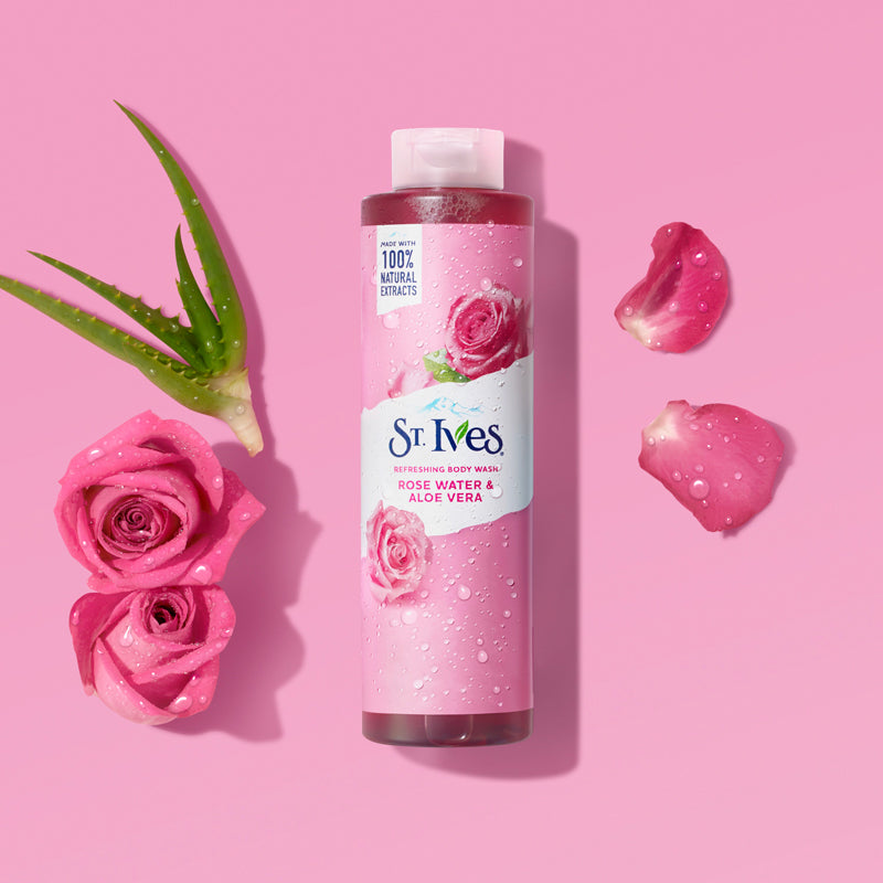 St. Ives Rose Water & Aloe Vera Refreshing Body Wash 450ml