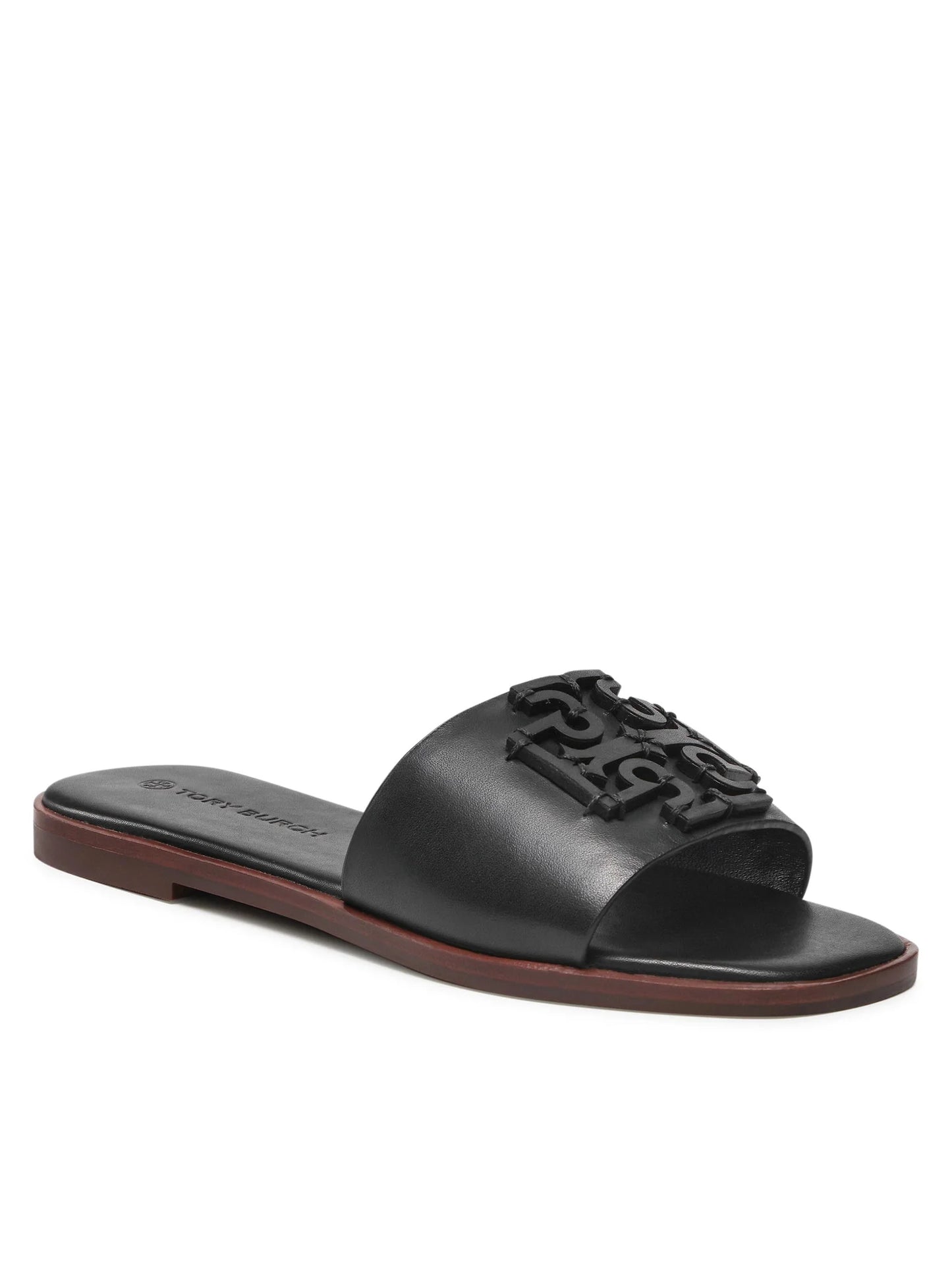 Tory Burch Ines Flat Sandals- Black (7.5)