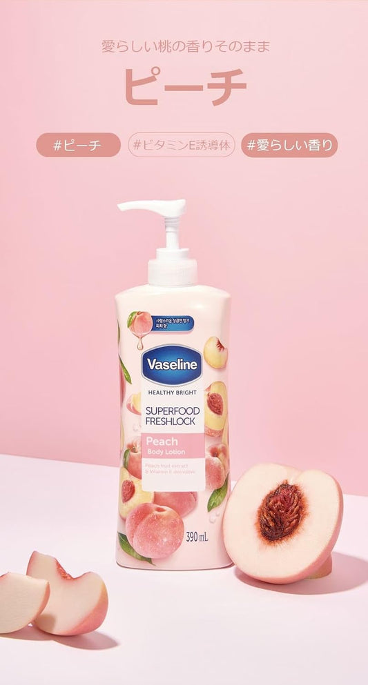 Vaseline Healthy Bright Superfood Freshlock Peach Body Lotion 320ml