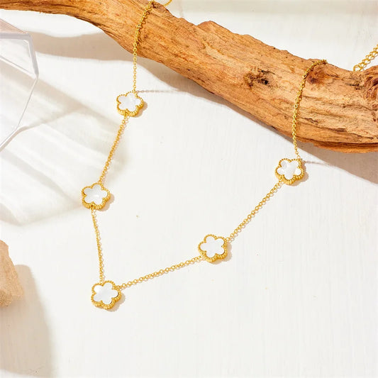 Women's New Four-leaf Clover Stainless Steel Necklace