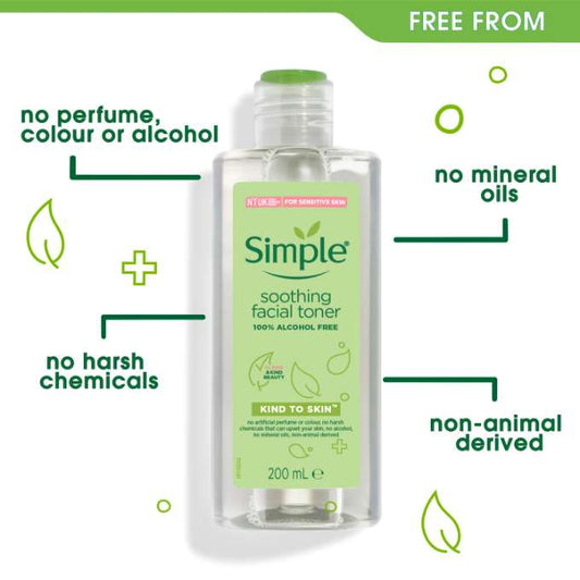Simple Kind To Skin Soothing Facial Toner 200ml