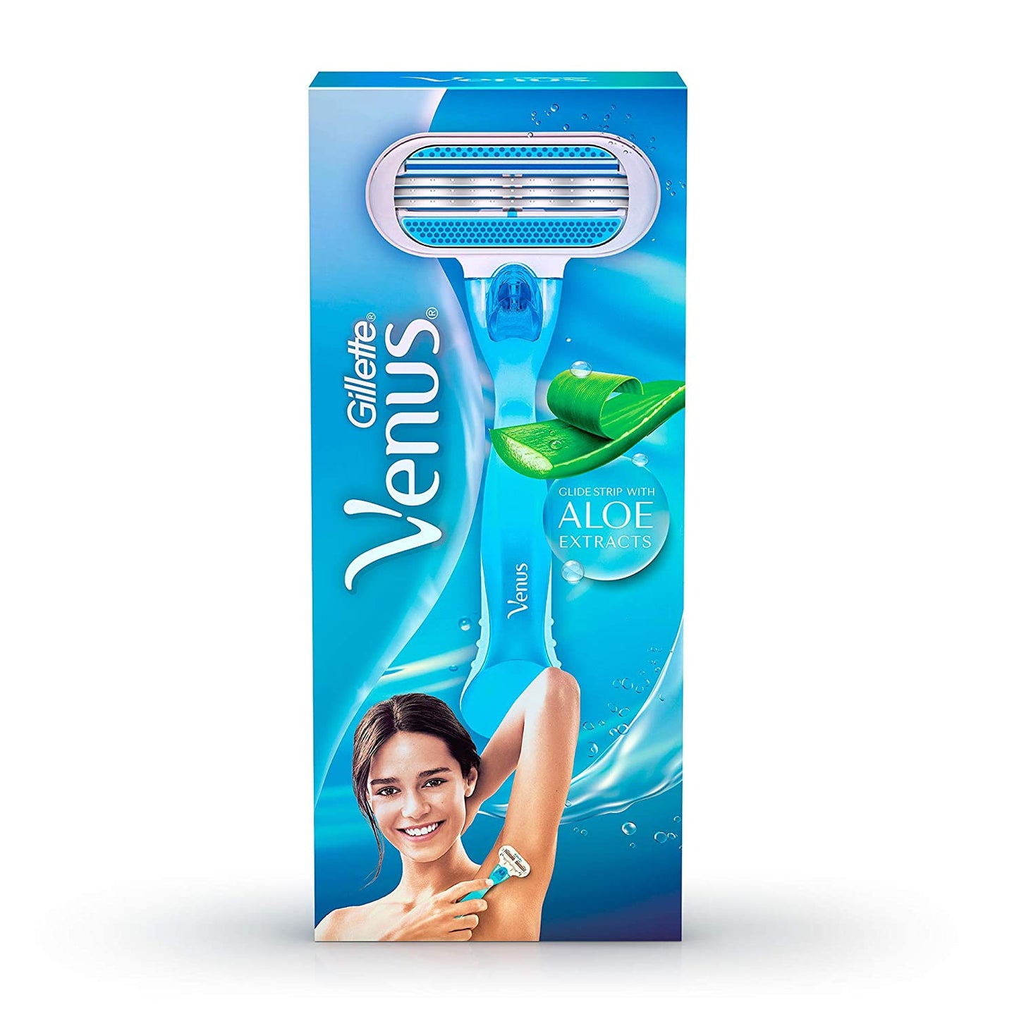 Gillette Venus Hair Removal Razor with Aloe Extract for Women