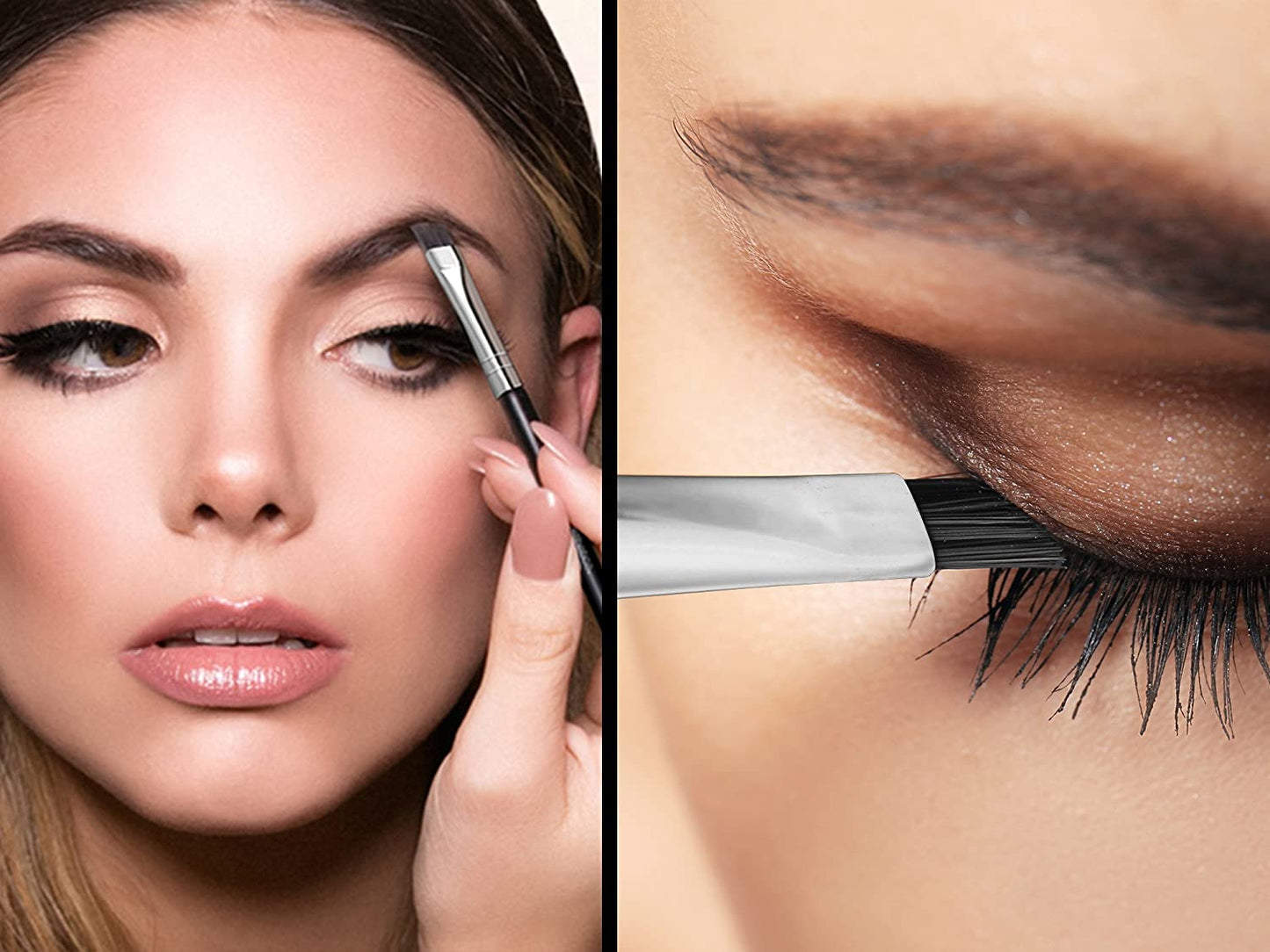 Aesthetica Pro Brush Series 3-Piece Eyeliner, Brow & Spoolie Brush Set