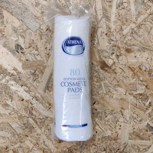 Athena Beaute Cotton Wool Cosmetic Pads (80 Pads)