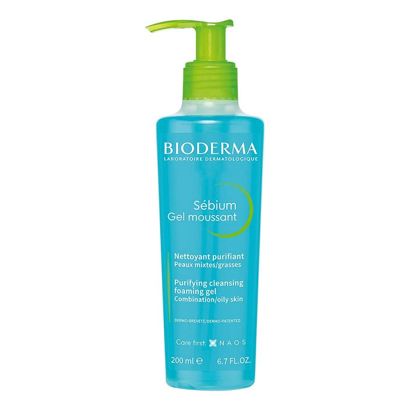 Bioderma Sebium Gel Moussant Purifying Cleansing Foaming Gel 200ml