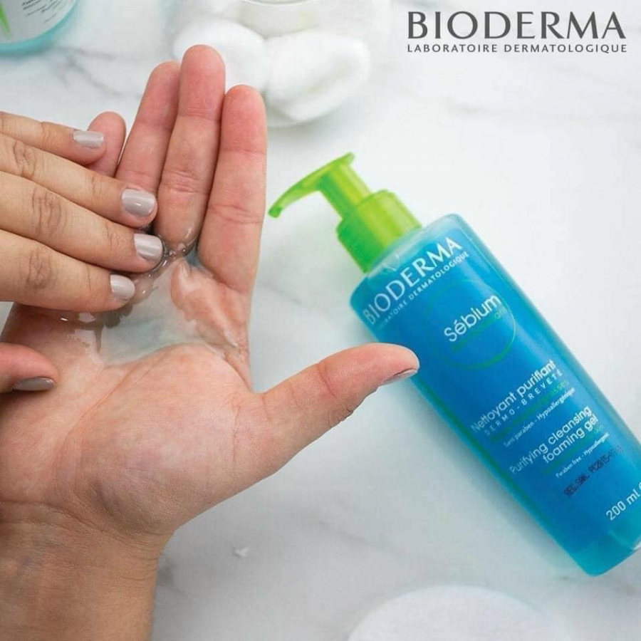 Bioderma Sebium Gel Moussant Purifying Cleansing Foaming Gel 200ml