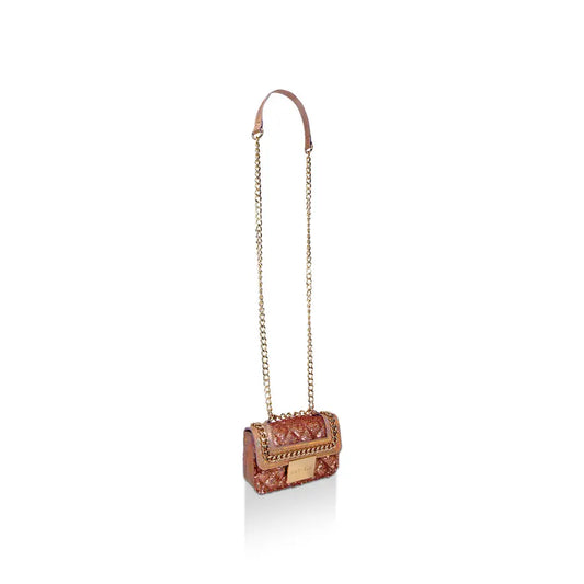 Carvela Micro Bailey Pink Sequin Micro Cross Body Handbag