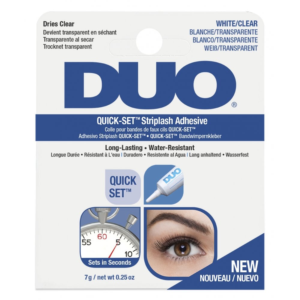 DUO - Quick-Set Striplash Artificial Eyelash Adhesive - White/Clear 7g
