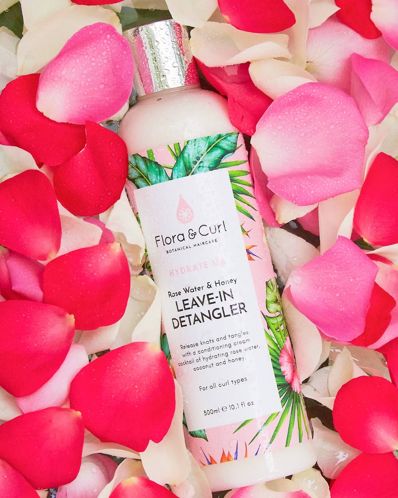 Flora & Curl Hydrate Me Rose Water & Honey Leave-in Detangler 300ml