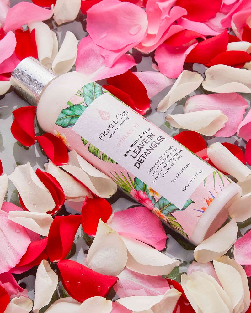 Flora & Curl Hydrate Me Rose Water & Honey Leave-in Detangler 300ml