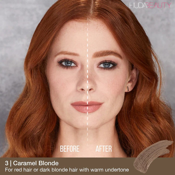 Huda Beauty #BombBrows Full 'n Fluffy Volumizing Fiber Gel- 4 Light Brown