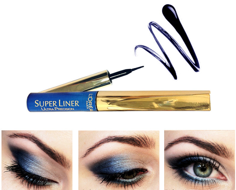 L'Oreal Super Liner Ultra Precision Eyeliner Midnight- Blue Black