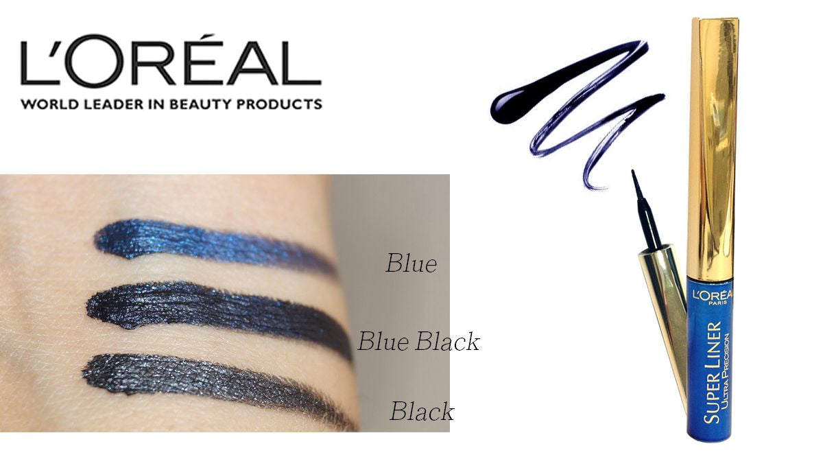 L'Oreal Super Liner Ultra Precision Eyeliner Midnight- Blue Black