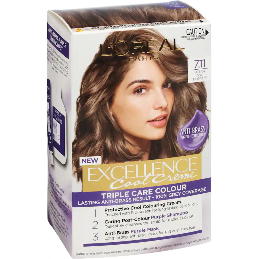 L'Oréal Paris Excellence Cool Creams 7.11 - Blond Ultra Cendré - Teinture  Permanente - Onlinevoordeelshop