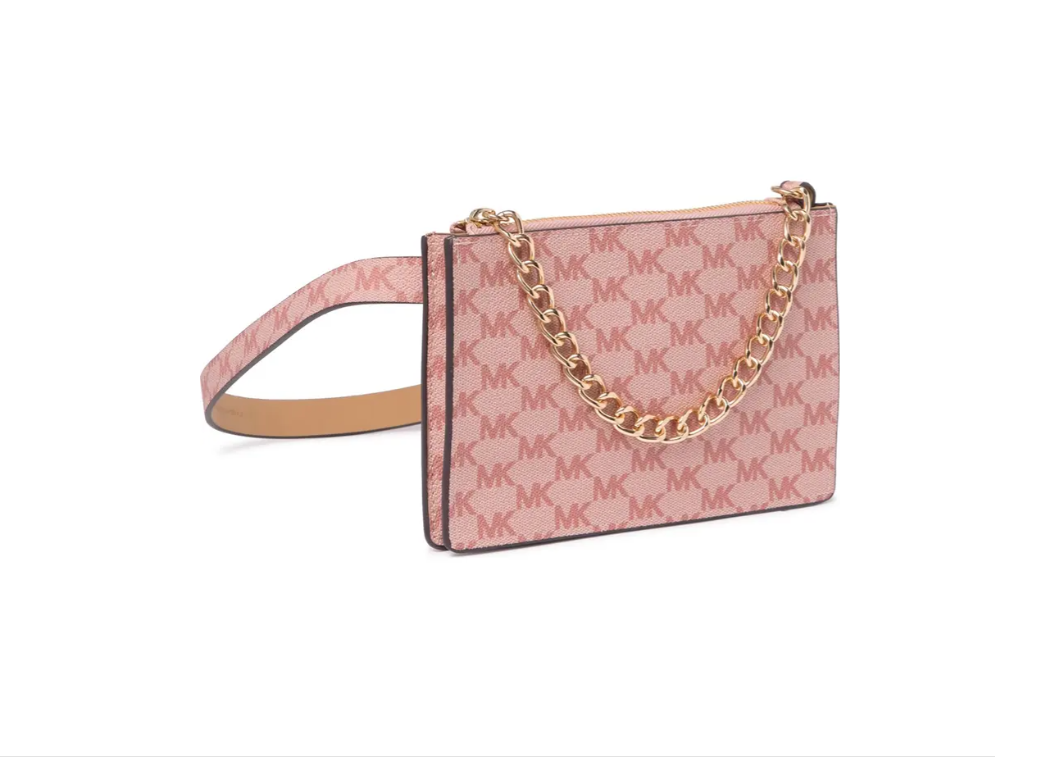 Michael kors pink belt 2024 bag