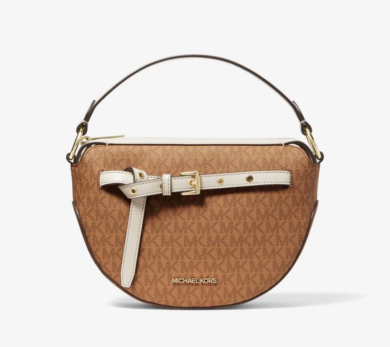 Michael kors emilia discount medium logo shoulder bag