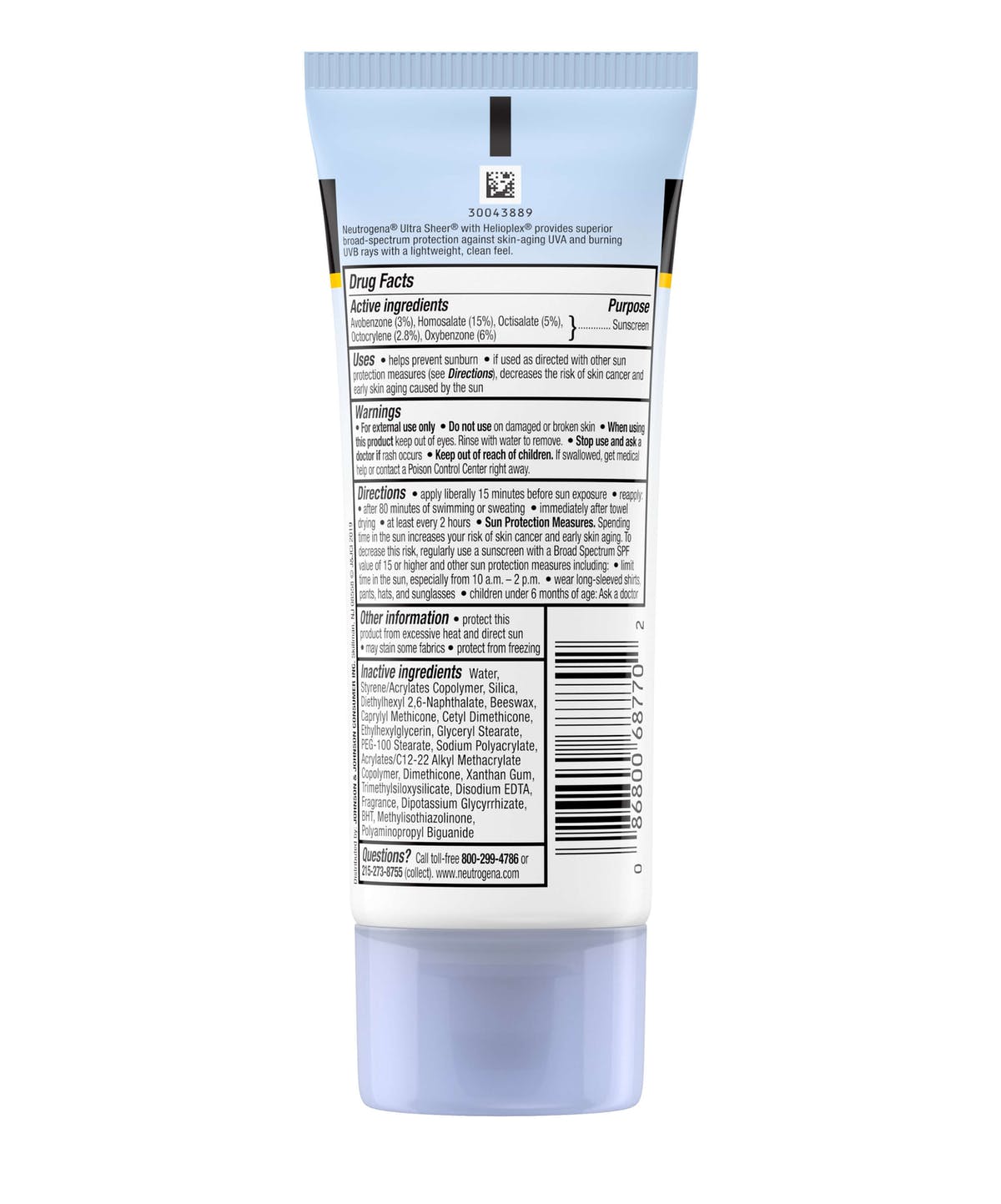 Neutrogena Ultra Sheer Dry Touch Sunscreen SPF70