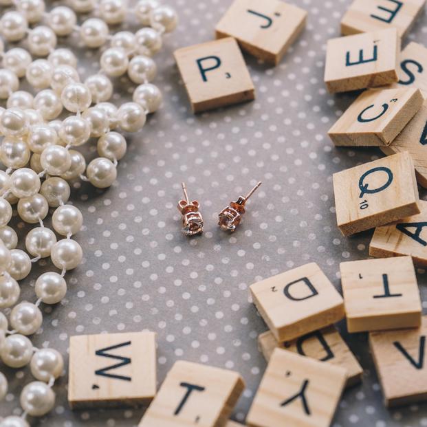Philip Jones Rose Gold Plated Round Solitaire Set