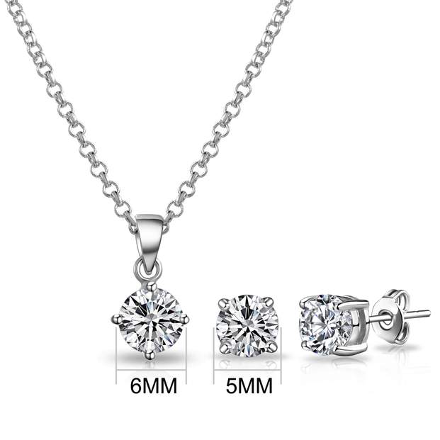 Philip Jones Silver Plated Round Solitaire Set